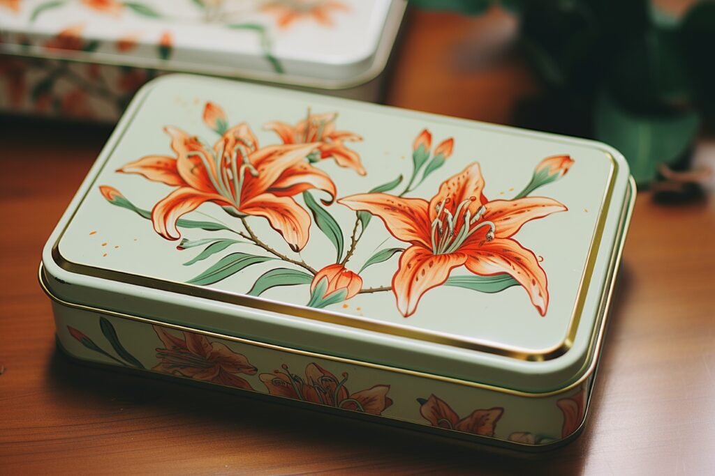 lily flowers custom tin box cost