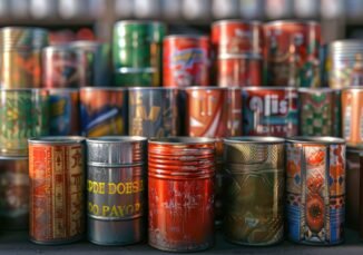 can-with-food-sauce-other-containers bulk tins kept together