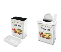 spice square tin can -bc